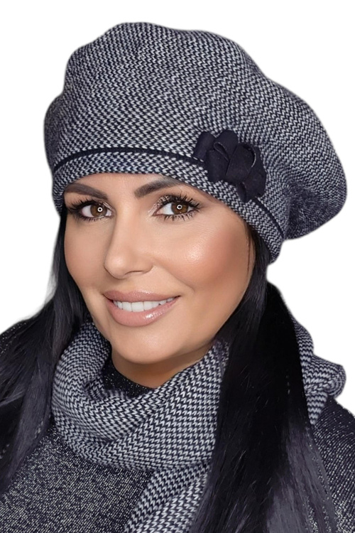 Kamea Helena Nakrycie głowy beret, czarny