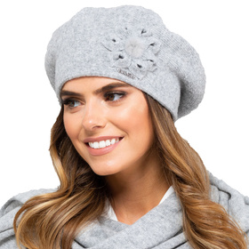 Kamea Sewilla Nakrycie głowy beret, szary