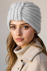 Czapka Vivisence 70114 szary