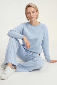 Vivisence 9208kmpl komplet dresowy bluza i spodnie w kant błękitny