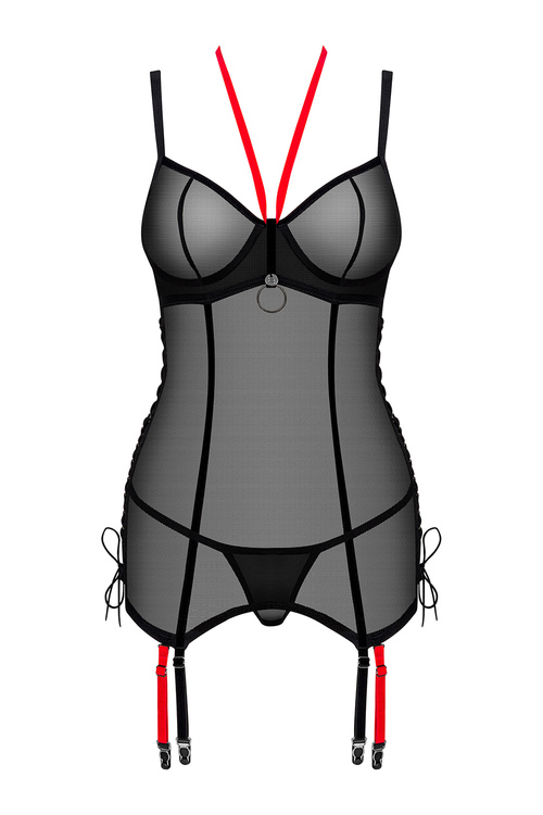 Gorset sexy Obsessive Glandez corset czarny