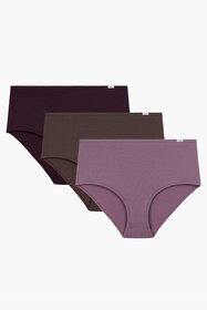 Atlantic 3CLP-011 figi z wysokim stanem 3 pack, brąz jasny/róż/wino