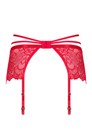 Obsessive Loventy garter belt Pas do pończoch niski, czerwony