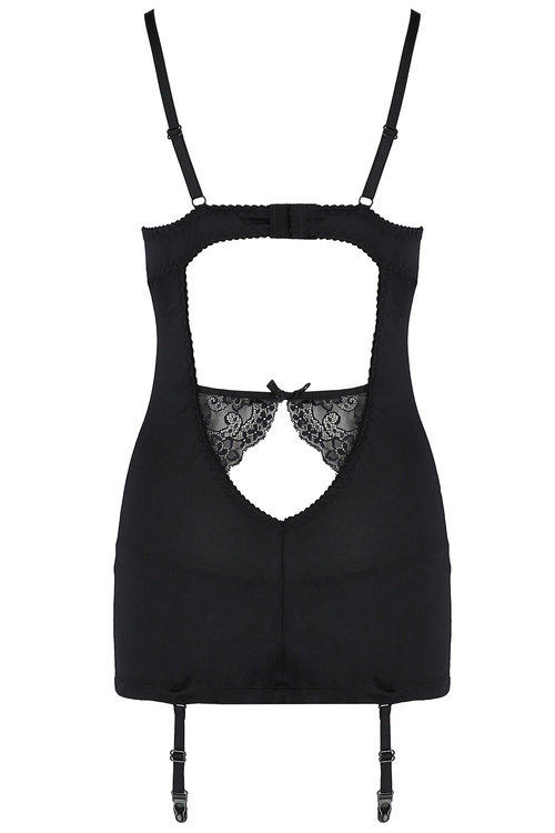 Nocna komplet koszulka + stringi Avanua Aya chemise black 