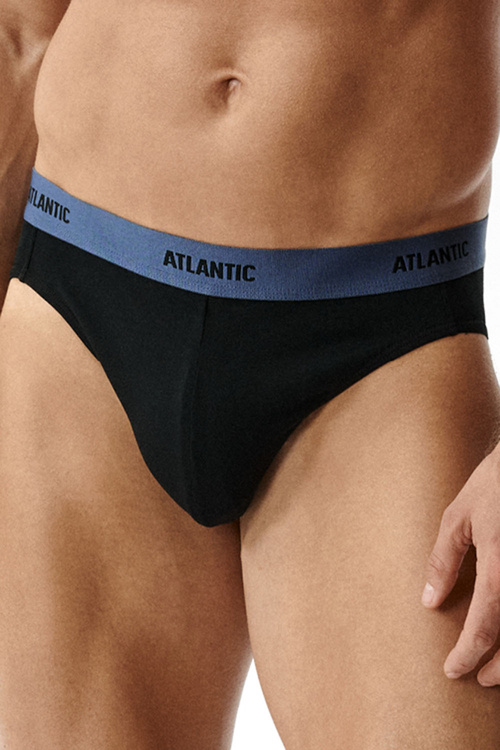 Atlantic 6SMP-004 slipy 6 pack niski stan guma z logo, czarny