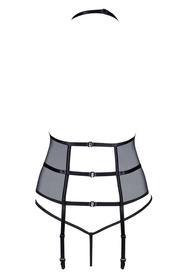 Beauty Night Estera BN6638 gorset z fiszbinami i troczkami black