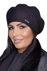 Kamea Feba Nakrycie głowy beret, czarny