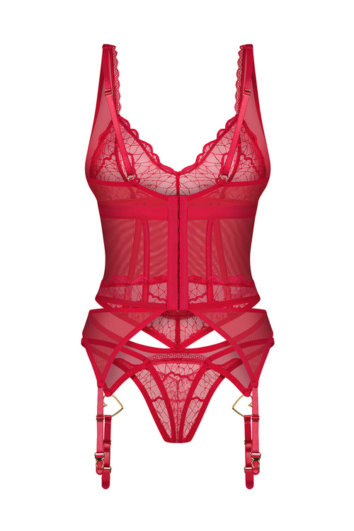 Gorset sexy Obsessive Cupide Desir corset red