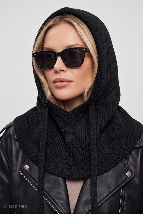 Vivisence 70131 kaptur balaclava, czarny