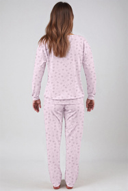 Piżama Vivisence 2023 jasny różowy