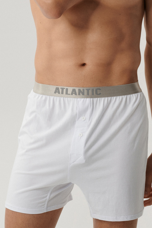 Atlantic 2BMB-005 bokserki 2-pack luźny krój biały
