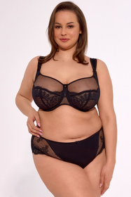 Biustonosz miękki Gaia 1262M Camilla Maxi czarny