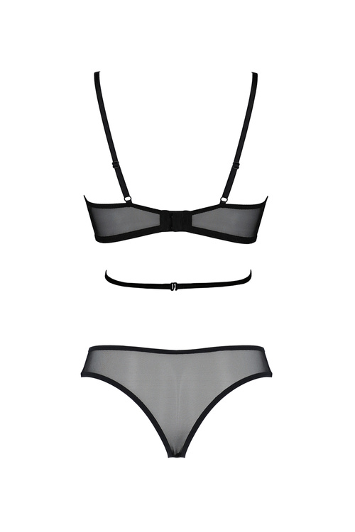 Nocna komplet biustonosz + stringi Avanua Carina set black 