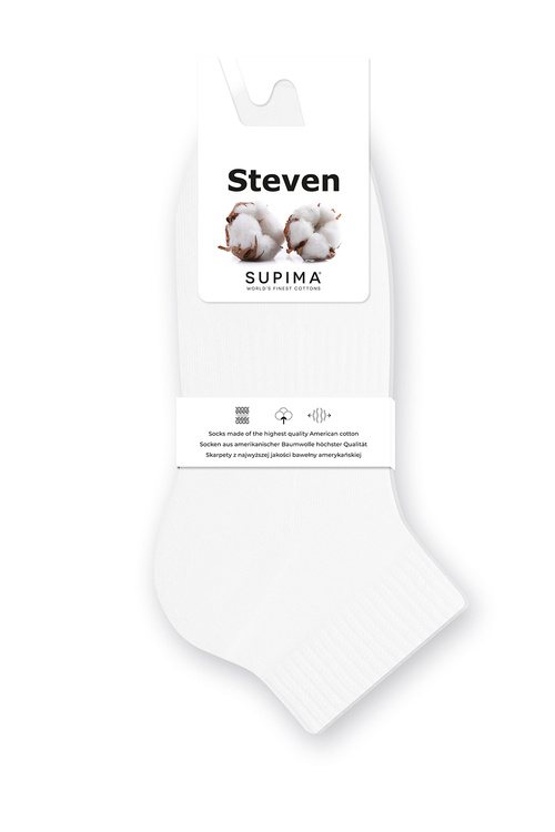 Skarpety za kostkę Steven 157 półfrotte biały