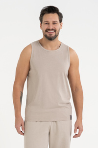 Moraj koszulka bez rękawów Regular Fit beige