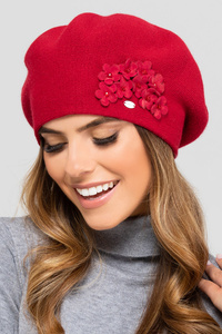 Kamea Arizona Nakrycie głowy beret, czerwony