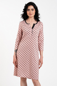 Nocna koszula Italian Fashion Marit r.3/4 druk/różowy 