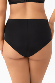 Gorsenia K976 Latika figi z koronkowymi wstawkami czarny