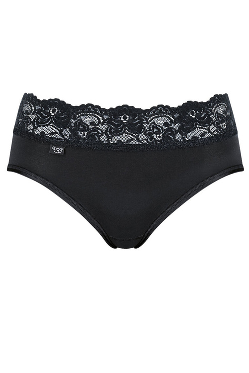 Sloggi 10031896 Romance Midi Majtki figi, 0004-black