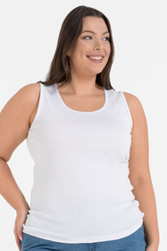 Moraj BD1000 300 MAXI koszulka na ramiączkach bawełniana white