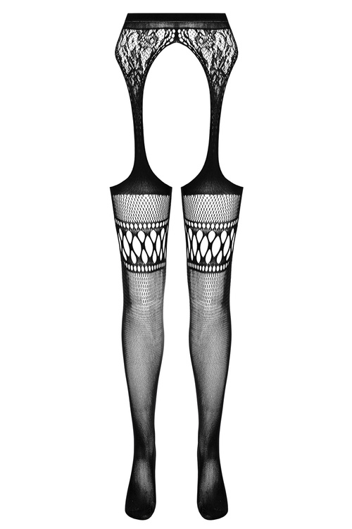 Pończochy z pasem Passion S026  black