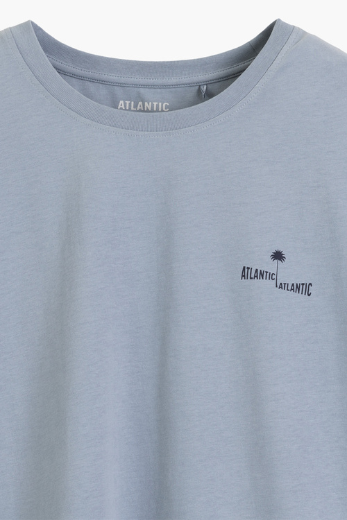 Atlantic NMP-399 piżama męska bawełna peach effect mięta/granat