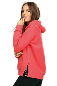 Reviver F5584 Bluza nierozpinana, malinowy