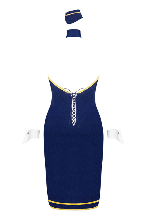 Obsessive Stewardess uniform Nocna sexy kostium, granatowy
