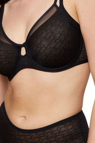 Biustonosz miękki Triumph 10215906 Signature Sheer W01 EX 0004-black