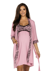 Lupo 3008 Nocna szlafrok, różowy