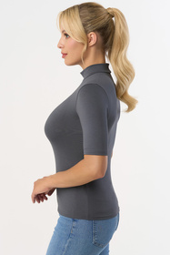 Bluzka klasyczna Babell Layla stalowy