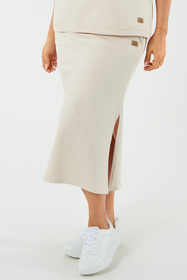 Spódnica Italian Fashion Stella maxi beż 
