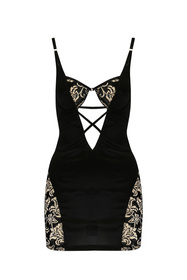 Nocna komplet koszulka + stringi Casmir Victoria chemise black 