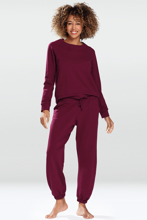 Bluza nierozpinana Dkaren Wenezja bordo