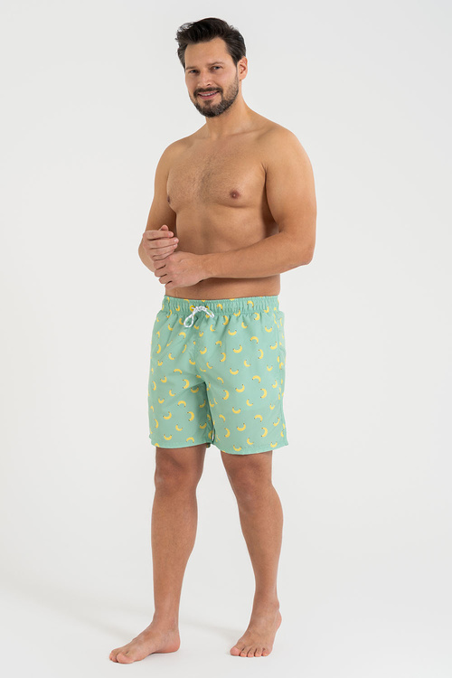 Moraj KSZ2600-006 bermudy kąpielowe szybkoschnące patt 1-green