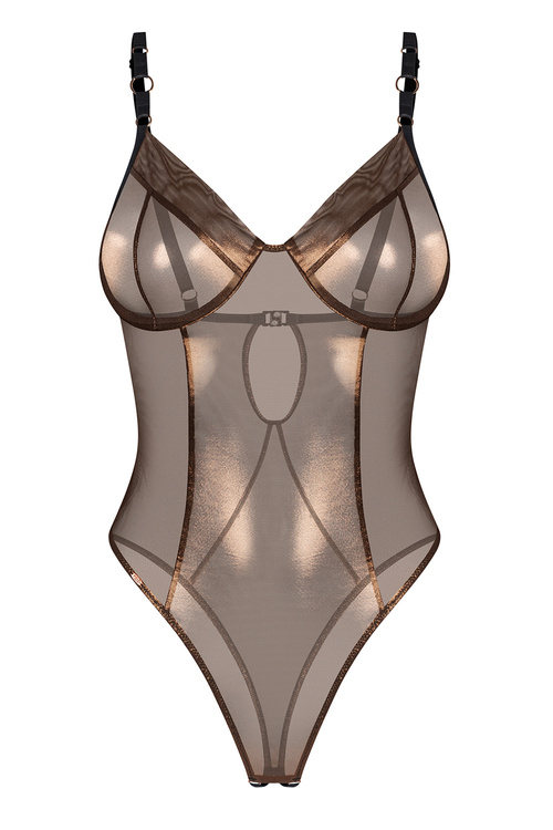 Body sexy Obsessive Soranna crotchless teddy black