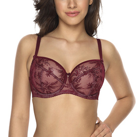 Gaia 1035 Jasmine Biustonosz miękki, kuszący burgund