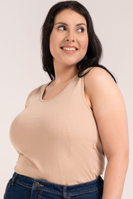 Moraj BD1000 300 MAXI koszulka na ramiączkach bawełniana beige