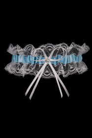 Julimex PW 27 Praga Wyrób pończoszniczy podwiązka, biało-niebieski