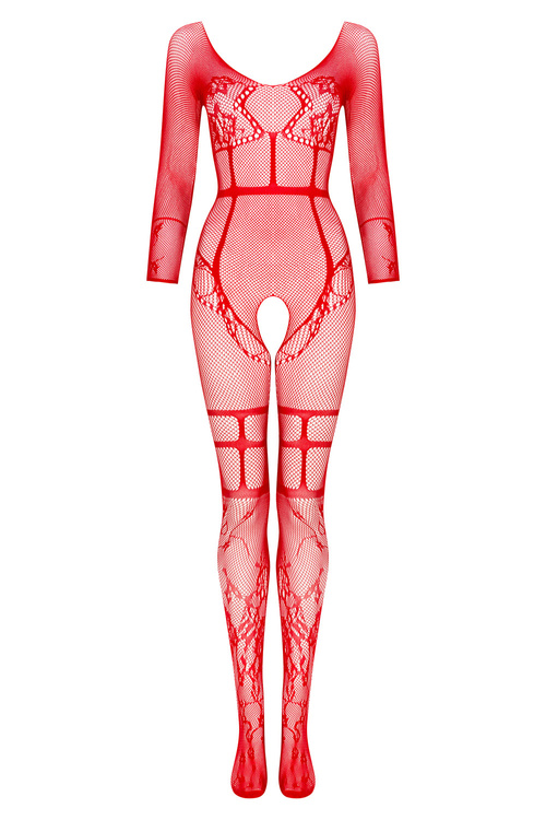 Body bodystocking Beauty Night Lorna BN6731 red