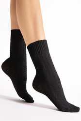 Wyrób pończoszniczy skarpetki Fiore Furka Pass 60 DEN G1160 black