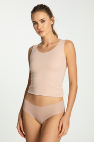 Julimex Cotton Mood Tank Top bezszwowy beżowy