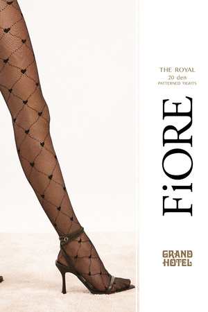 Wyrób pończoszniczy rajstopy Fiore The Royal 20 DEN G6090 black