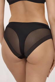 Ava 2231 Ritual figi wysokie z tiulowymi wstawkami black