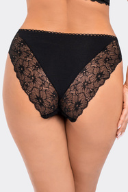 Majtki wysokie figi Babell BBL 191 czarny