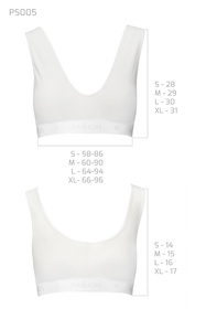Passion PS005 Biustonosz sportowy, white