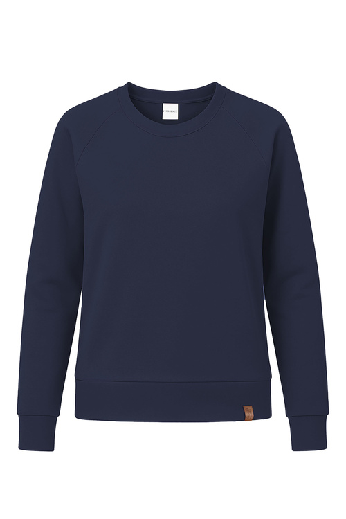 Vivisence 9004 bluza nierozpinana z okrągłym dekoltem granatowy