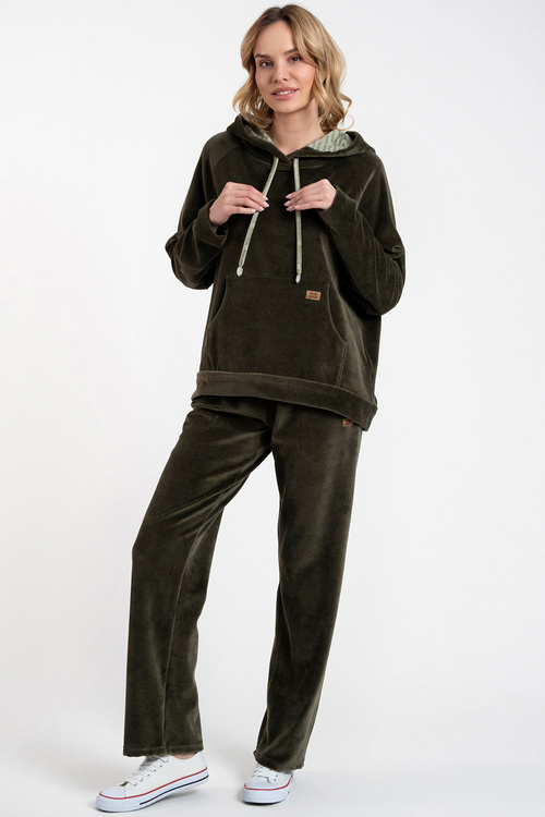 Bluza nierozpinana Italian Fashion Oliw dł.r. oliwka