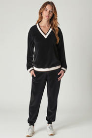 Komplet bluza+spodnie Vivisence 9201kmpl czarny