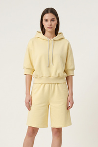 Vivisence 9210kmpl komplet szorty i bluza z kapturem bananowy